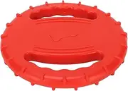 Dog Flying Disc Toy,TPR Flexible Squeaky Dog Toy,2 Sides Hollow Design Pet Training Flying Disc Interactive Outdoor Toy for Dogs Cleaning Teeth Protecting Teeth Relieving Anxiety (Red)