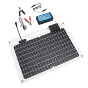 Solar Panel Battery Charger 100W Monocrystalline Silicon 12V 24V Dual USB US