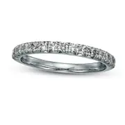 0.50 CT. T.W. Certified Lab-Created Diamond Band in Solid 14K White Gold (F/VS2)