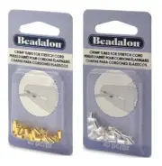 Beadalon® Crimp Tubes for Elasticity & Other Stretch Cords * Choose Color & Size