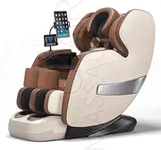 Massage Chair, Intelligent Massage Back Massage Recliner Neck Shoulder Lumbar Heating Comfortable Armchair Elderly Parents Commuters Young People Gifts(Brown)