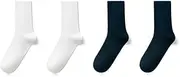 [NICDIU] JSEIAJB Socks Men's Mid-tube Socks Spring Autumn Thin Long Tube Cotton Socks Sports White Socks