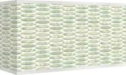 Print Lamp Shade Oval Tempo Green Large 8/17x8/17x10 Spider with Harp and Finial
