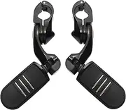 BHYYDS For Harley Touring Road King Road Glide Electra Glide Street Glide Sportster Softail Motorcycle 1.25" Highway Pegs Adjustable Footpeg Short Motorcycle Footpegs Footrest(Highway Pegs D)
