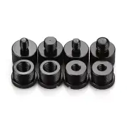 8x Mic Stand Thread Adapter Set 5/8 Female To 3/8 Male 5/8 Female To 1/4 Male