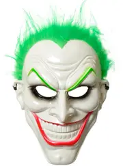 Laughing Clown Comic Book Villain Costume Mask