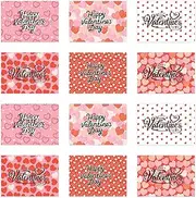 Andaz Press 12- Pack Assorted Happy Valentine's Day Gift Card Holders 4.25 x 3-Inch Pink & Red Credit Card Size Sleeves for Gift Cards Valentine's Day Cards for Kids Men Women Money Gift Card Sleeves