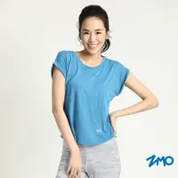 在飛比找蝦皮商城優惠-【ZMO】女木醣醇涼感短袖衫-歐洲藍 涼感衣