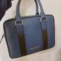 在飛比找蝦皮購物優惠-BRAUN BUFFEL 德國小金牛｜手提公事包 尊榮藍 ｜