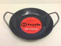 在飛比找Yahoo!奇摩拍賣優惠-(現貨出清) 德國製造TURK雙耳鍛鐵格紋深鍋/熱鍛造鐵鍋(