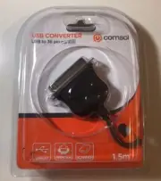 USB CONVERTER Comsol 36 PIN PARALLEL Male 1.5 m Printer Scanner IEE 1284 bi