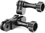SKYJFFJ Aluminum Ball gopro Handlebar Mount, 360 Rotation and Lock Any Direction, Shock-Resistant, Compatible with Gopro Hero 8 9 10 11 12, Max, DJI OSMO Action Camera