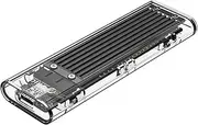 ORICO M.2 NVMe SATA SSD Enclosure, Tool-Free USB 3.1 Type-C 10Gbps to M.2 SSD Enclosure for SATA/NVMe M.2(M-Key/B+M-Key) SSD Support 2230/2242/2260/2280, up to 2TB, Black