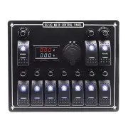 10Speed LED Panel Switching Voltmeter for Car Car Boat 12V
