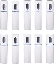 Mellisso 10X Steamer Nano Steamer Handy Mister Mist Moisture Face Sprayer Rechargeable Mini Spa(White)
