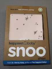 Happiest Baby SNOO Bassinet Fitted Sheet - 100% Organic Cotton Nursery Pink