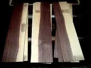 10 PIECES THIN, SANDED, KILN DRIED, SAPPY WALNUT 12" X 3" X 3/8" LUMBER