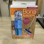 Bona Multi-Surface Floors Microfiber Pad Pack - 3 Pads (Dust, Clean, Deep Clean)