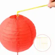 50 Pcs Lantern Toys Paper Handle Child Portable Stick Lanterns Pole