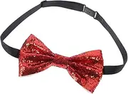 [MOBUTOFU] Adjustable Glitter Bow Tie for Men Pre Tied Tuxedo Accessory for Weddings Banquets and Parties Elegant PU Design for Stylish Occasions