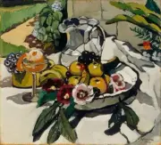 Still Life [fruit and flowers] : Margaret Preston : 1929 : Art Print