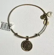 ALEX AND ANI Initials Collection C Charm Bangle Bracelet C-7 NWT