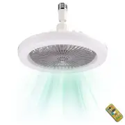 10In Socket Fan Light Ceiling Fans Lights & Remote 3 LED Colors 3 Wind Speeds
