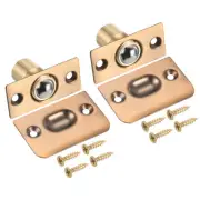 2Pcs Closet Door Ball Catch Latch Adjustable Top Door Spring Latch Brass