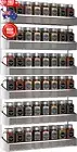 Bextsware 2-Pack Spice Rack Organizer - 3-Tier, Wall-Mounted, Chrome