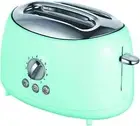 Brentwood TS-270BL: Cool-Touch 2-Slice Retro Toaster w/ Extra-Wide Slots - Blue