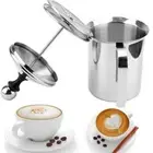 400/800ml Manual Milk Frother Stainless Steel Milk Foam Mesh For Home Kitchen