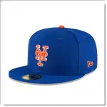 【ANGEL NEW ERA】NEW ERA MLB 紐約 大都會 59FIFTY 正式球員帽 橘字 白邊 棒球帽