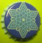 LIGHT BLUE SNOWFLAKE unused Beer CROWN, Bottle CAP, Real NICE