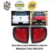 2 pcs Rear Tail Lower Reflector Lamp For Mitsubishi Triton 2005-2014