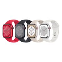 Apple Watch Series 8 (GPS+行動網路版) 45mm鋁金屬錶殼搭配運動型錶帶 (9.4折)
