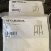 IKEA HENRIKSDAL COVERS for IKEA HENRIKSDAL Bar stool GRASBO White Slipcover NEW