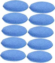 SOLUSTRE 10pcs Car Wax Sponge for Car Detailing Tire Shine Sponge Ergonomic Design for Household Use