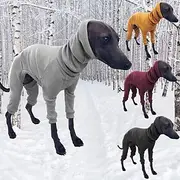 Winter Dog Coat Jacket Tight Dog Hoodie Dog Jumper Sweater for Greyhound Whippet,Dog Clothes Greyhound Turtleneck Sweatershirt Jumper,Warm T-Shirt Pet Clothes
