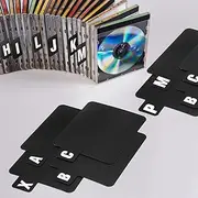 MotiMind 26 Pcs Vinyl Record Dividers A-Z DVD Alphabetical Organizer With Alphabet Tabs for Records, Albums, CD Storage - One Side Printed