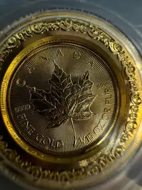 在飛比找Yahoo!奇摩拍賣優惠-加拿大楓葉金幣1/10盎司 3.11g，普通保護盒子，品相完