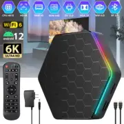 Android12.0 Smart TV Box 6K HD WIFI6 BT5.0 4+64GB Quad Core Media Player TV Box