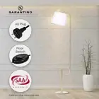 Sarantino Marble & Metal End Table Floor Lamp