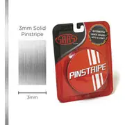 SAAS Pinstripe Solid Chrome Mylar - 3mm x 10m