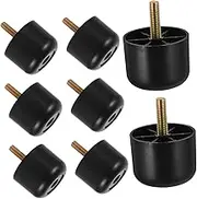 Angoily 8pcs Furniture Mat Furniture Feet Furniture Legs Screw on Table Leveler Stool Desk Legs Chairs Leg Bed Foot Legs Support Chair Leg Floor Protectors Adjustable Bed Leg Black Plastic