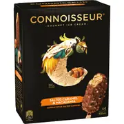 Connoisseur Salted Caramel & Macadamia Ice Cream 4 Pack