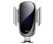 Fully Automatic Air Outlet Car Support Car Air Outlet Multifunctional Gravity Support Car Accessories-Silver