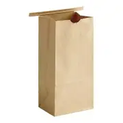 Bagcraft 300950 1/2 lbs. Coffee Bag Poly Lined Tin Ties - Natural (1000/CT) New