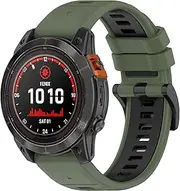 Bands intended for Garmin Fenix 7S/7S Pro/Fenix 7S Solar/Fenix 7S Sapphire Solar 20mm Wrist Strap Quick Release Waterproof Soft Silicone Band intended for Fenix 6S/Fenix 5S