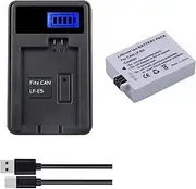 LP-E5 LPE5 Battery + USB LP E5 Battery LCD Charger for Canon EOS 1000D 500D EOS 450D