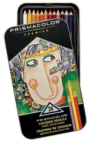 Prismacolor Premier Colored Pencils - 24 pencils in Metal Tin